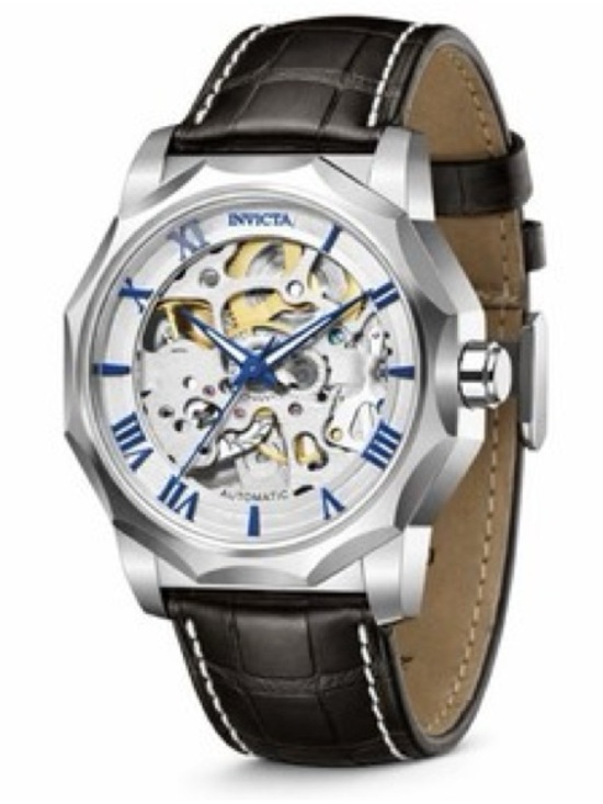 Invicta Other - Invicta Objet D'Art Men's Automatic Watch with Brown Leather Strap (Model 69127)